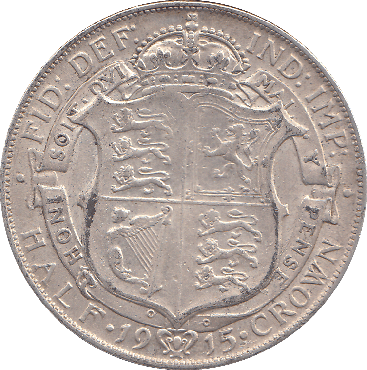 1915 HALFCROWN ( GVF ) - HALFCROWN - Cambridgeshire Coins