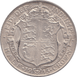 1915 HALFCROWN ( GVF ) - HALFCROWN - Cambridgeshire Coins