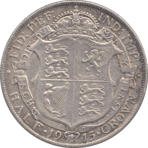 1915 HALFCROWN ( GVF ) - Halfcrown - Cambridgeshire Coins
