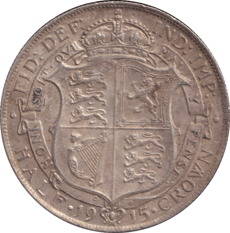 1915 HALFCROWN ( GVF ) - HALFCROWN - Cambridgeshire Coins