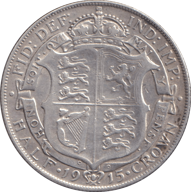 1915 HALFCROWN ( GVF ) - WORLD COINS - Cambridgeshire Coins