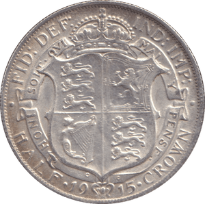 1915 HALFCROWN ( UNC ) 1 - HALFCROWN - Cambridgeshire Coins