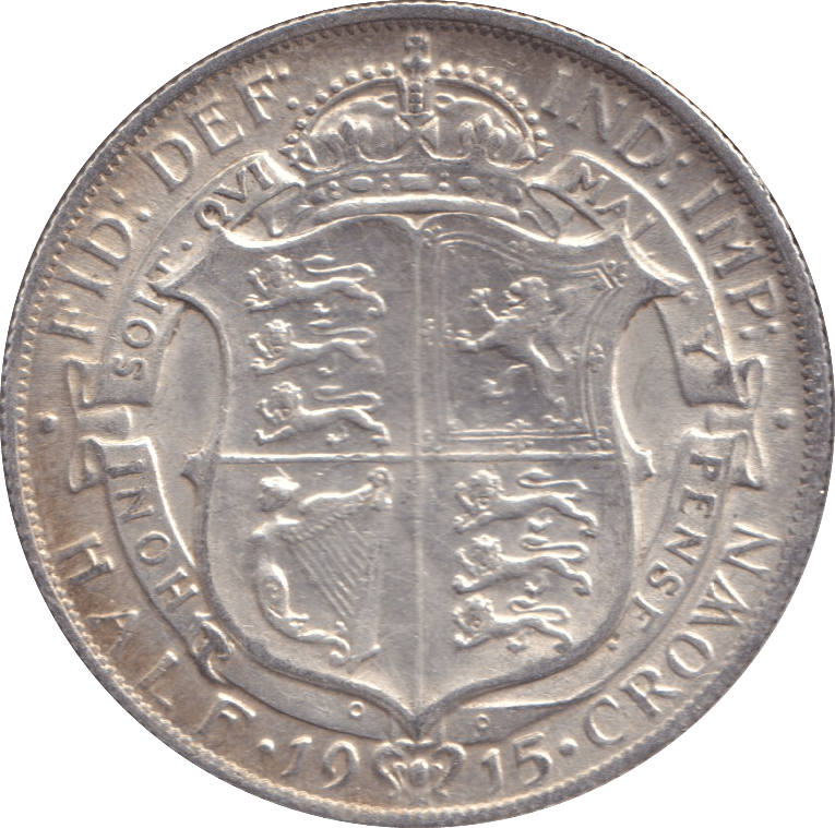 1915 HALFCROWN ( UNC ) 1 - HALFCROWN - Cambridgeshire Coins