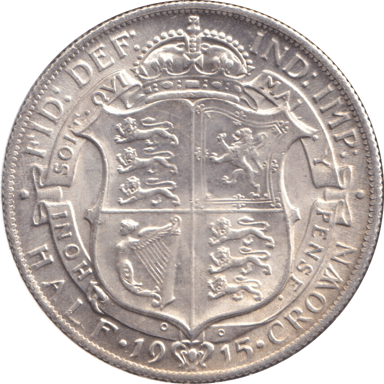 1915 HALFCROWN ( UNC ) - HALFCROWN - Cambridgeshire Coins
