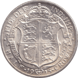1915 HALFCROWN ( UNC ) - HALFCROWN - Cambridgeshire Coins