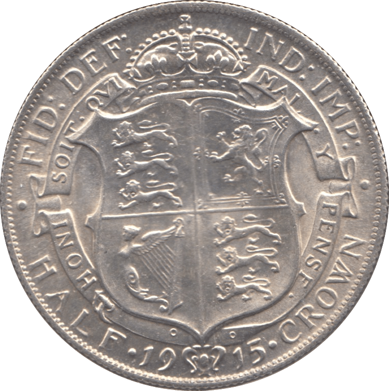 1915 HALFCROWN ( UNC ) - Halfcrown - Cambridgeshire Coins