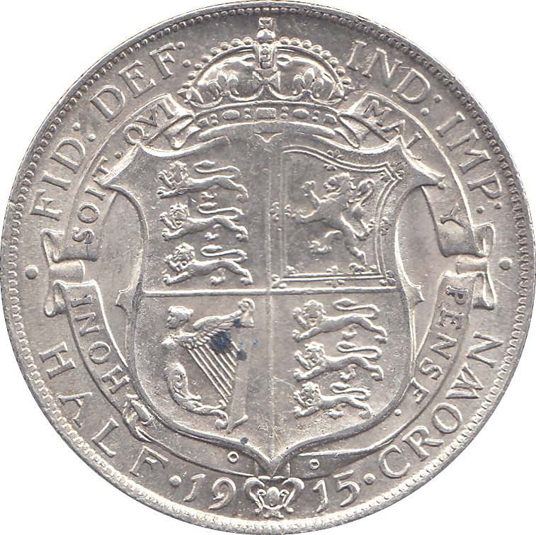 1915 HALFCROWN ( UNC ) - HALFCROWN - Cambridgeshire Coins