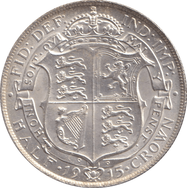 1915 HALFCROWN ( UNC ) - HALFCROWN - Cambridgeshire Coins