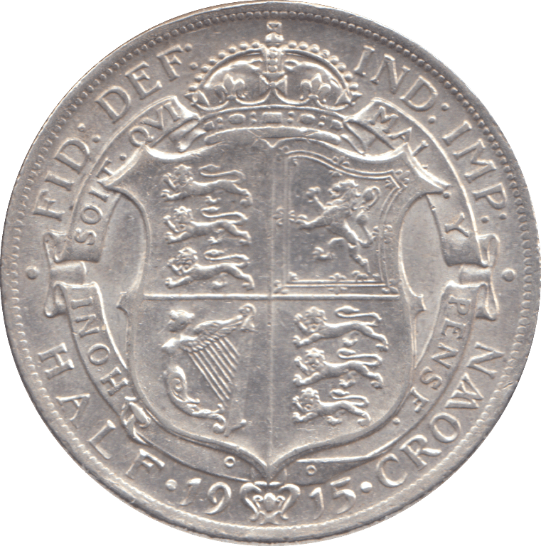 1915 HALFCROWN ( VF ) - HALFCROWN - Cambridgeshire Coins