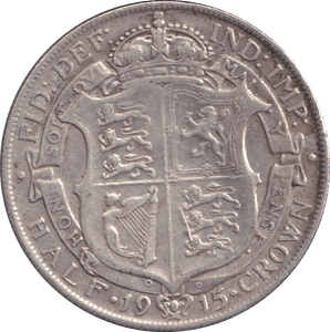 1915 HALFCROWN ( VF ) - HALFCROWN - Cambridgeshire Coins