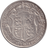 1915 HALFCROWN ( VF ) - HALFCROWN - Cambridgeshire Coins