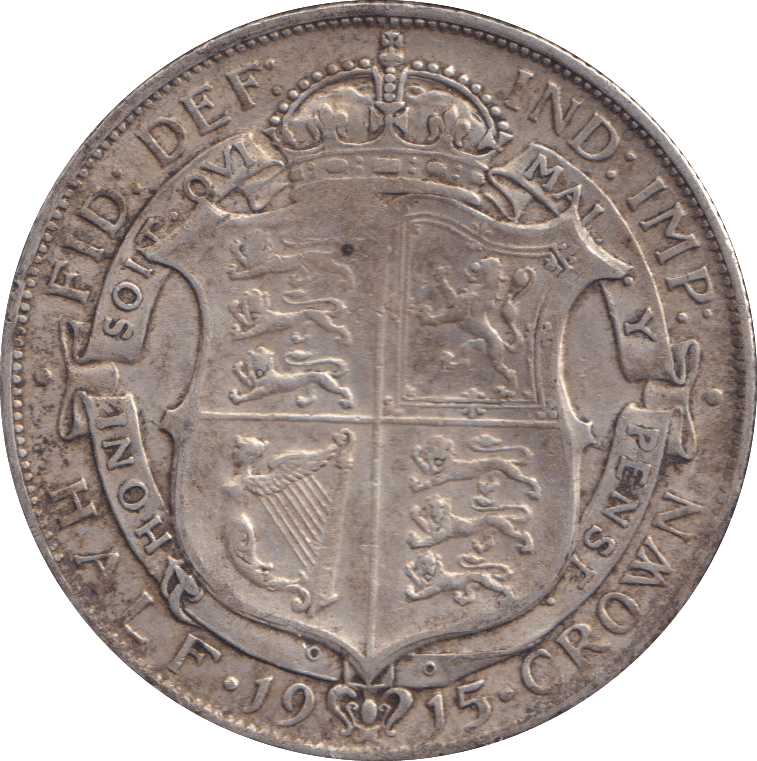 1915 HALFCROWN ( VF ) - HALFCROWN - Cambridgeshire Coins