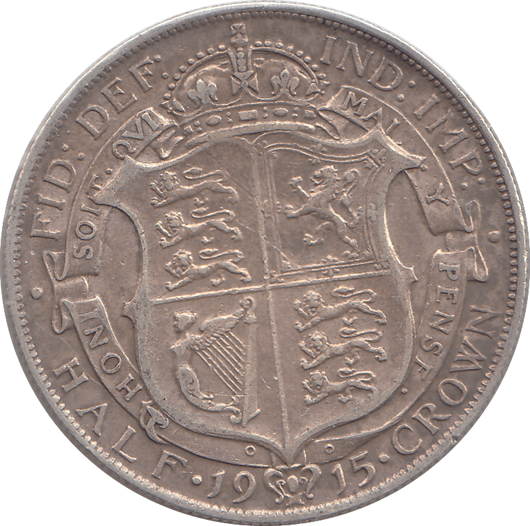 1915 HALFCROWN ( VF ) - HALFCROWN - Cambridgeshire Coins