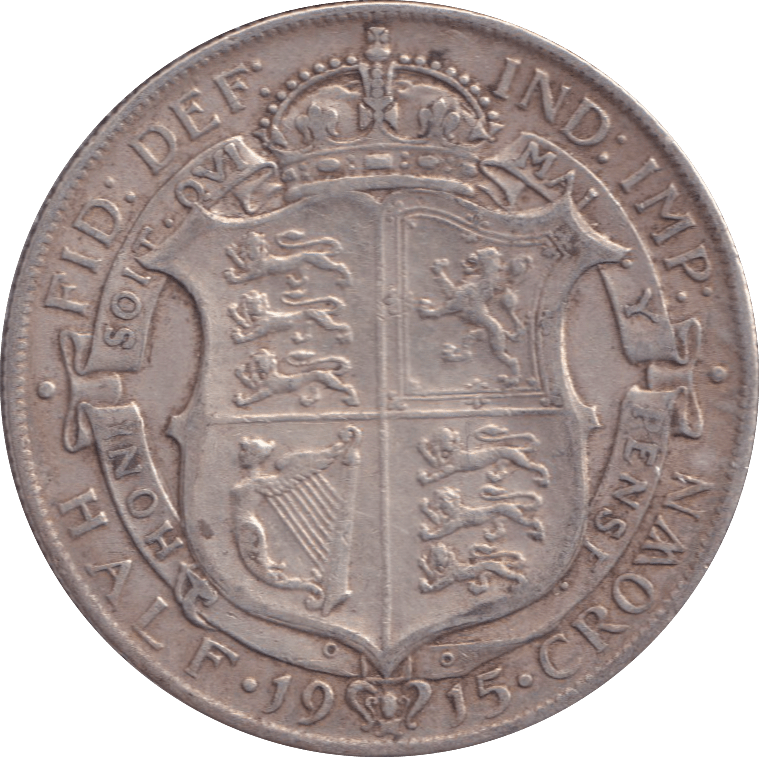 1915 HALFCROWN ( VF ) - HALFCROWN - Cambridgeshire Coins