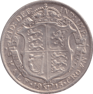 1915 HALFCROWN ( VF ) - HALFCROWN - Cambridgeshire Coins