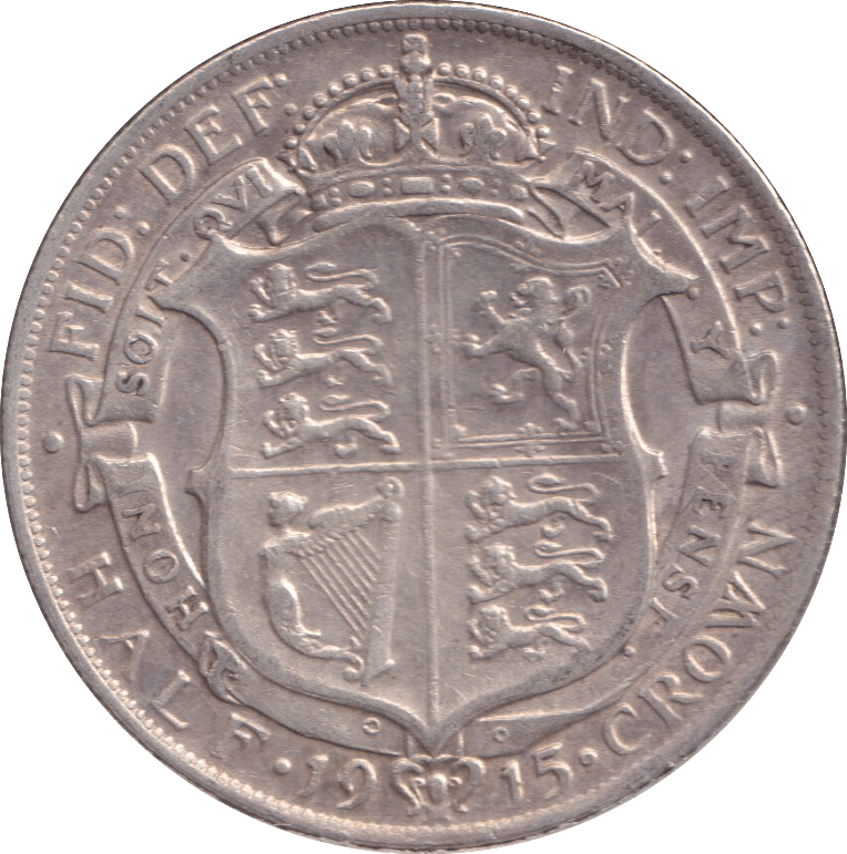 1915 HALFCROWN ( VF ) - HALFCROWN - Cambridgeshire Coins