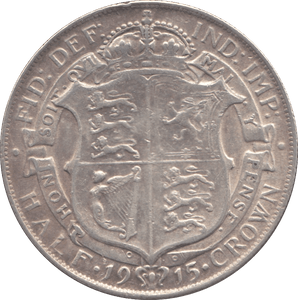 1915 HALFCROWN ( VF ) - HALFCROWN - Cambridgeshire Coins