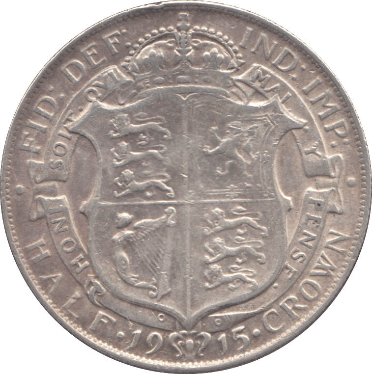 1915 HALFCROWN ( VF ) - HALFCROWN - Cambridgeshire Coins