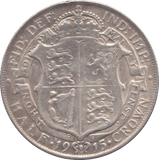 1915 HALFCROWN ( VF ) - HALFCROWN - Cambridgeshire Coins