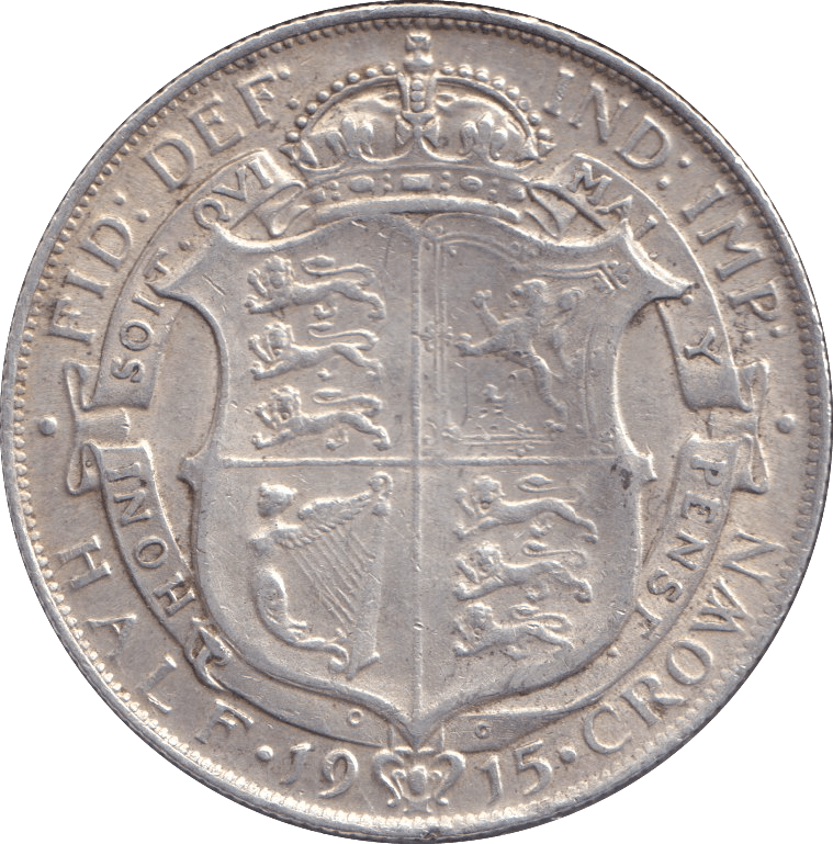 1915 HALFCROWN ( VF ) - HALFCROWN - Cambridgeshire Coins