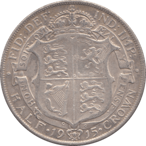 1915 HALFCROWN ( VF ) - HALFCROWN - Cambridgeshire Coins