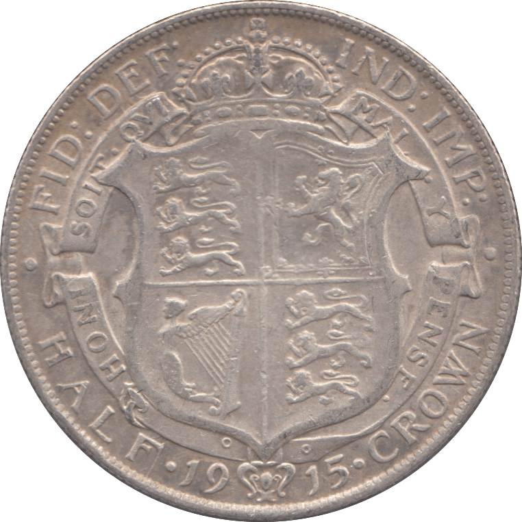 1915 HALFCROWN ( VF ) - HALFCROWN - Cambridgeshire Coins