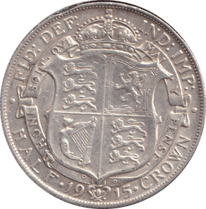 1915 HALFCROWN ( VF ) - HALFCROWN - Cambridgeshire Coins
