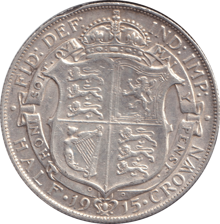 1915 HALFCROWN ( VF ) - HALFCROWN - Cambridgeshire Coins