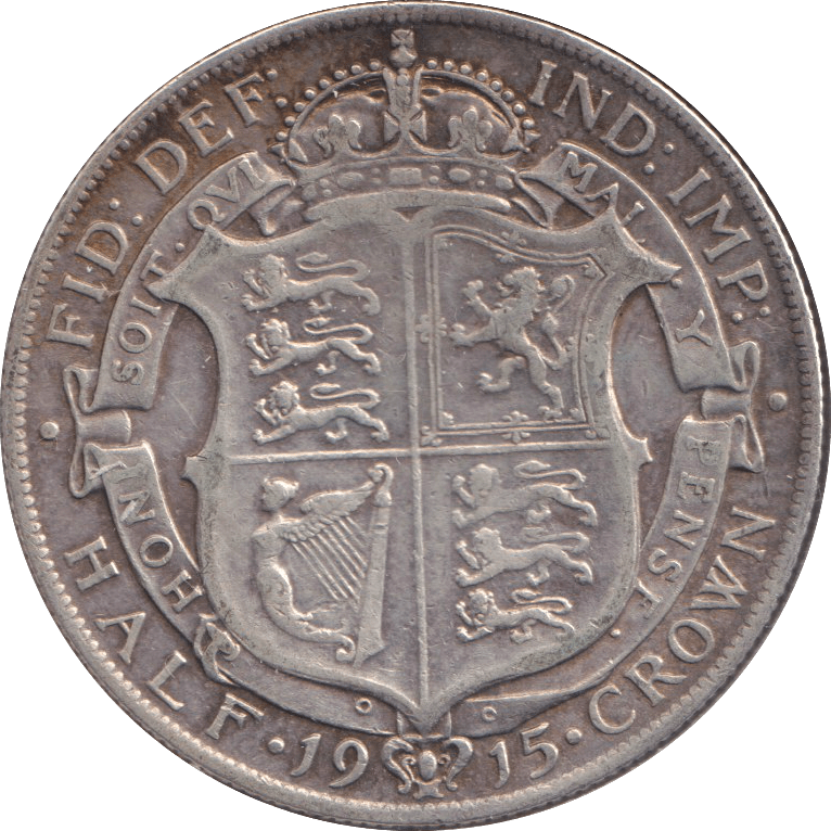 1915 HALFCROWN ( VF ) - HALFCROWN - Cambridgeshire Coins
