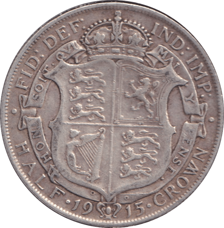 1915 HALFCROWN ( VF ) - HALFCROWN - Cambridgeshire Coins