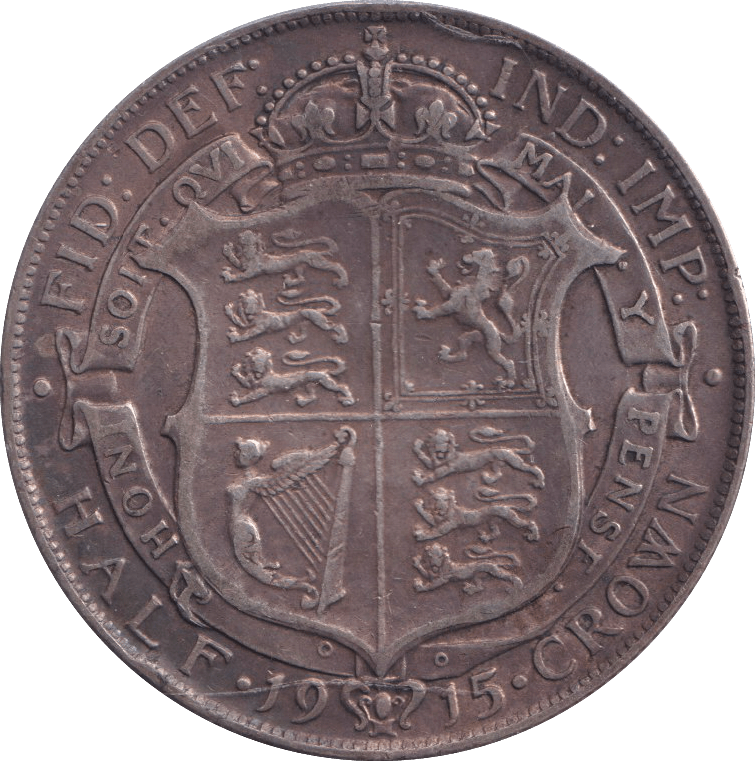 1915 HALFCROWN ( VF ) - HALFCROWN - Cambridgeshire Coins