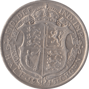 1915 HALFCROWN ( VF ) - HALFCROWN - Cambridgeshire Coins