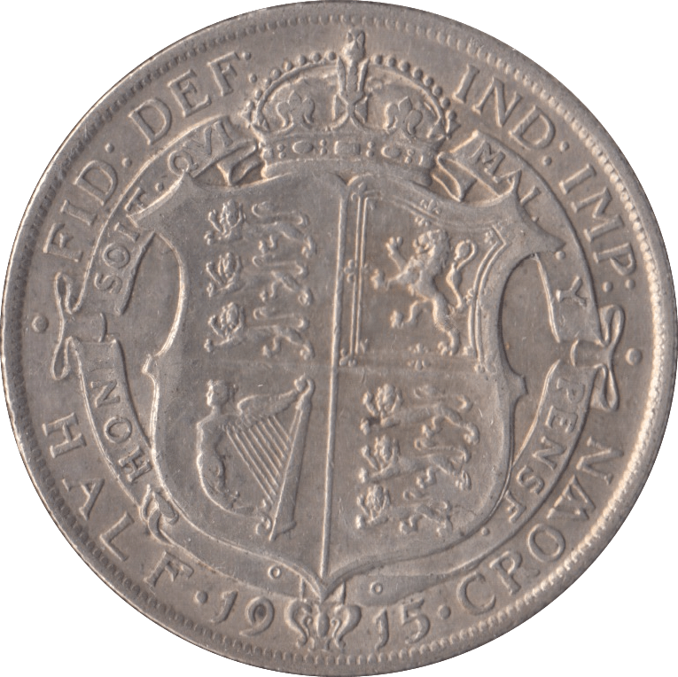 1915 HALFCROWN ( VF ) - HALFCROWN - Cambridgeshire Coins