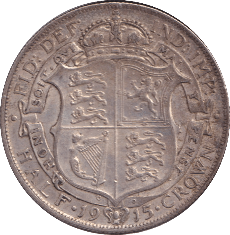 1915 HALFCROWN ( VF ) - HALFCROWN - Cambridgeshire Coins
