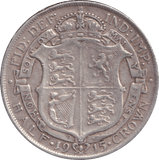 1915 HALFCROWN ( VF ) - HALFCROWN - Cambridgeshire Coins
