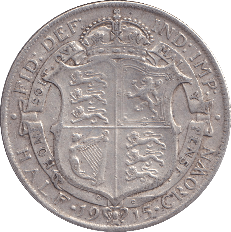 1915 HALFCROWN ( VF ) - HALFCROWN - Cambridgeshire Coins
