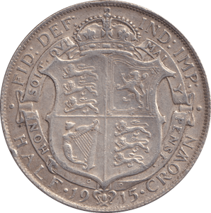 1915 HALFCROWN ( VF ) - HALFCROWN - Cambridgeshire Coins