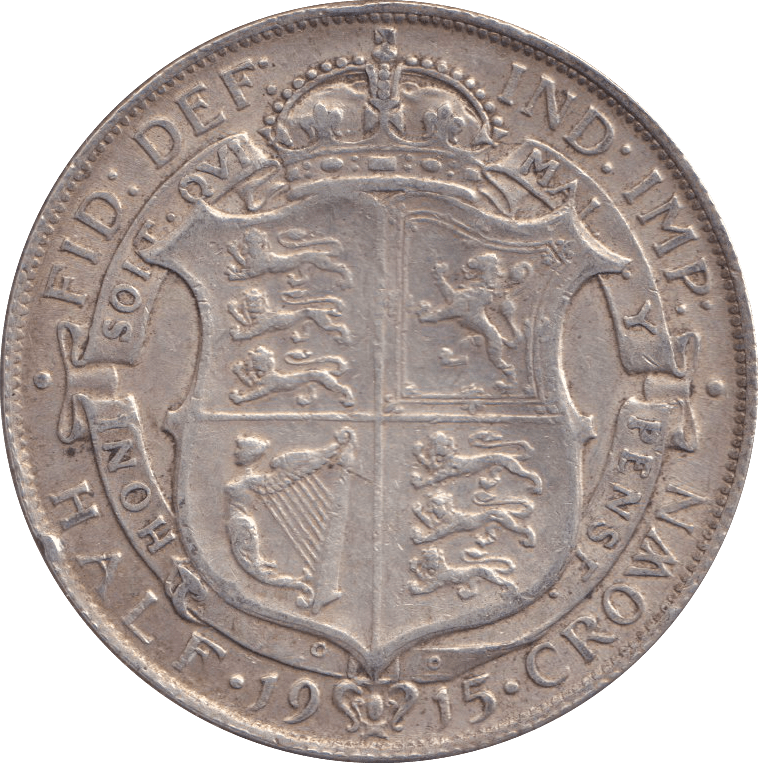 1915 HALFCROWN ( VF ) - HALFCROWN - Cambridgeshire Coins