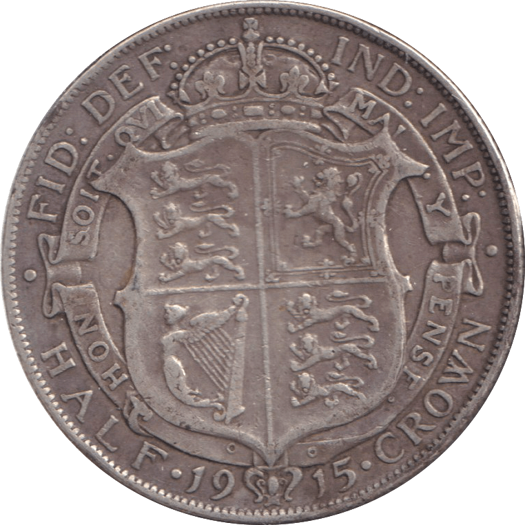 1915 HALFCROWN ( VF ) - WORLD COINS - Cambridgeshire Coins