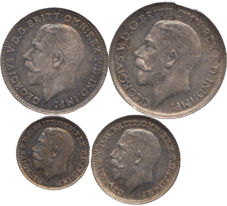 1915 MAUNDY SET GEORGE V - Maundy Set - Cambridgeshire Coins