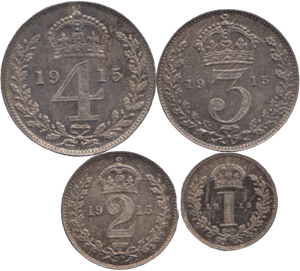 1915 MAUNDY SET GEORGE V - Maundy Set - Cambridgeshire Coins