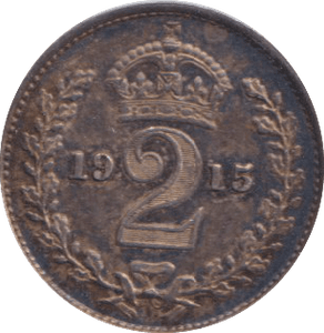 1915 MAUNDY TWOPENCE ( AUNC ) - MAUNDY TWOPENCE - Cambridgeshire Coins