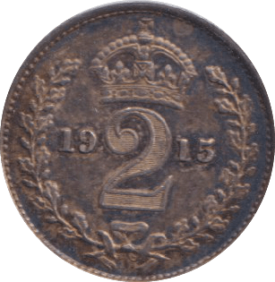 1915 MAUNDY TWOPENCE ( AUNC ) - MAUNDY TWOPENCE - Cambridgeshire Coins