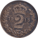 1915 MAUNDY TWOPENCE ( AUNC ) - MAUNDY TWOPENCE - Cambridgeshire Coins