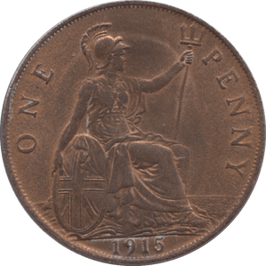 1915 PENNY ( AUNC ) - PENNY - Cambridgeshire Coins