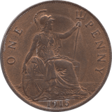 1915 PENNY ( AUNC ) - PENNY - Cambridgeshire Coins
