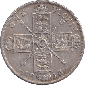 1915 SHILLING ( FINE ) - SHILLING - Cambridgeshire Coins