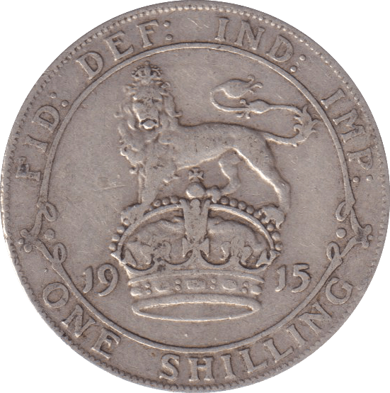 1915 SHILLING (FINE) - SHILLING - Cambridgeshire Coins