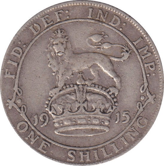 1915 SHILLING (FINE) - SHILLING - Cambridgeshire Coins
