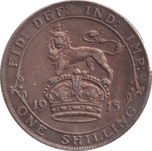 1915 SHILLING ( GVF ) - SHILLING - Cambridgeshire Coins